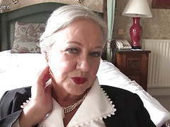 NymphoClips presents: Sexy british lady playing with herself