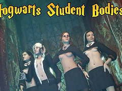 NymphoClips presents: Hogwar student