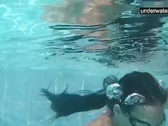 NymphoClips presents: Submerged underwater with a dick inside her