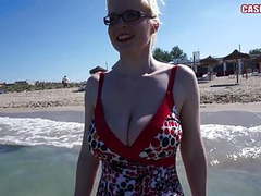 NymphoClips presents: Casey deluxe - mallorca 2015 ... topless in can picafort