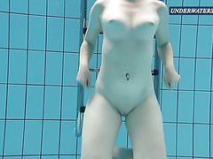 NymphoClips presents: Bouncing tits in a blue dress
