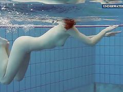 NymphoClips presents: Wet teen lera in the pool