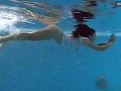 NymphoClips presents: Puzan bruhova fat teen in the pool