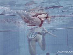 NymphoClips presents: Roxalana chech in scuba diving in the pool