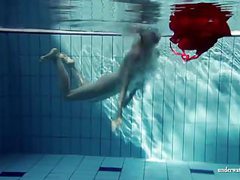 NymphoClips presents: Hot blonde lucie french teen in the pool