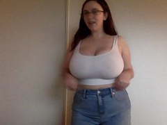 NymphoClips presents: Chubby boober mm in wet t-shirt