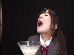 NymphoClips presents: Ryoko hirosaki gokkun swallow. censored