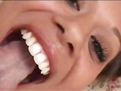 NymphoClips presents: Mia lina cum swallow compilation