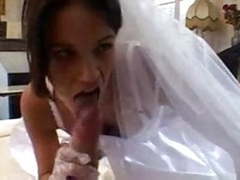 NymphoClips presents: Sexy bride rides a big french cock  by fra1