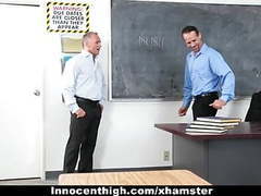 NymphoClips presents: Innocenthigh- school girl fucks both her teachers