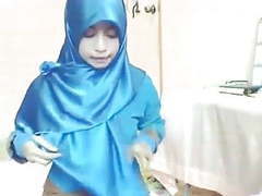 NymphoClips presents: Satin hijab 1