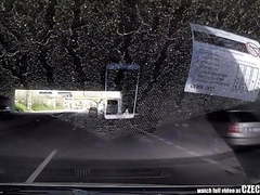 NymphoClips presents: Cutest teen gets a free taxi ride
