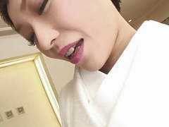 NymphoClips presents: Sexy japanese girl loves scuking hard cock