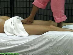 NymphoClips presents: Hidden cam ashiatsu massage with foot.hand happy ending