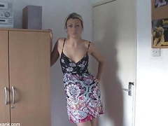 NymphoClips presents: Sniff and wank into my panties