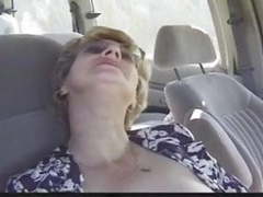 NymphoClips presents: Granny in the car r20