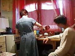 NymphoClips presents: I visited my aunt in her kitchen