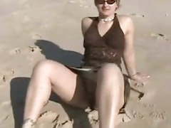 NymphoClips presents: Beautiful woman public masturbation and squirting