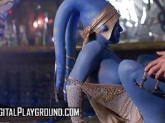NymphoClips presents: Aria alexander does a test on alessa savage & when she passes eva lovia celebrates by doing an orgy - digitalplayground