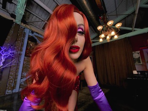 NymphoClips presents: Pov cosplay porn with jessica rabbit in hd porn