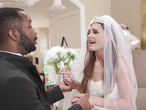 NymphoClips presents: Hardcore interracial gangbang with hot ass bride aften opal. hd