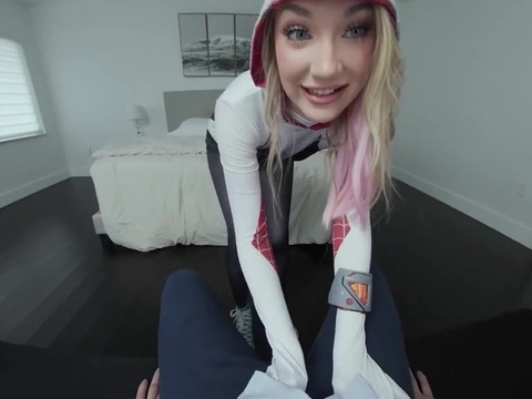 NymphoClips presents: Daisy lavoy as spider gwen stacy has been missing you