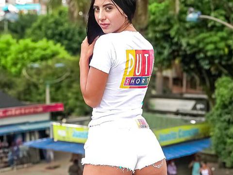 NymphoClips presents: Puti shorts - hot amateur latina mami sits on my huge dick cfnm