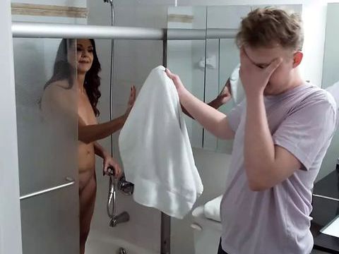 NymphoClips presents: 60-year-old mallory knight sucks and fucks her step-son