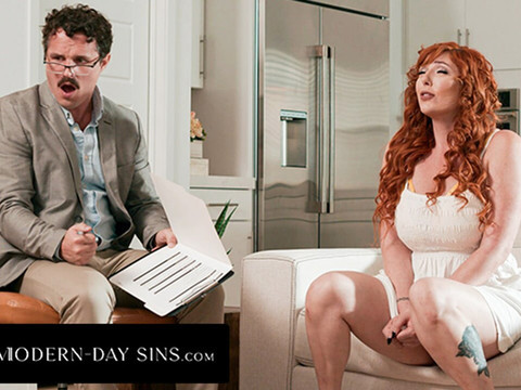 NymphoClips presents: Modern-day sins - pervert therapist is obsessed with redhead milf lauren phillips's stunning body
