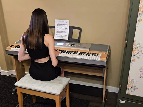 NymphoClips presents: Techer fucked a piano student