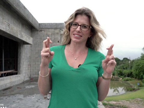 NymphoClips presents: Outdoors construction video with provocative model cory chase