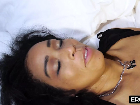 NymphoClips presents: Sexy black milf gets fucked hard by a thick bbc - she loves every deep thrust