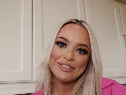 NymphoClips presents: Blonde alexis kay with big boobs wearing lingerie gets fucked