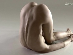 NymphoClips presents: Stunningly fit teen bends her body in sexy ways