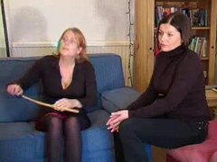 NymphoClips presents: Young girl spanked and caned