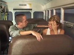 NymphoClips presents: Having sex with a schoolgirl on the bus