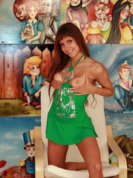 NymphoClips presents: Brunette beauty inserting a dildo into her soaked snatch