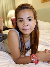 NymphoClips presents: Adorable Thai teen with perfect tits and ass gets drilled by white traveler