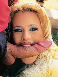 NymphoClips presents: Blonde Cora Works Hard With Mouth and Ass to Get a Facial