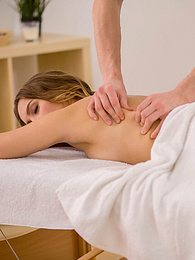 NymphoClips presents: Small breasted Zoe Doll gets fucked by her hot and horny masseuse