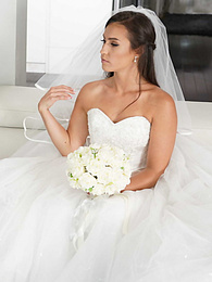 NymphoClips presents: Bootylicious bride Kelsi Monroe screws a handsome officiant on her wedding day