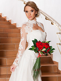 NymphoClips presents: Czech bride Angel Piaff gets banged in a laundry room after posing in lingerie
